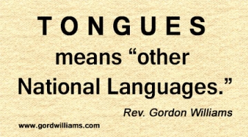 Tongues means other national languages